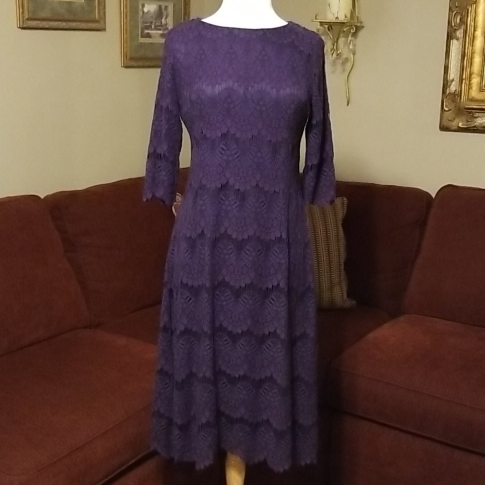 COPY - Dainty Jewells A Night In Paris Plum  Dress.